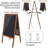 Weybridge Freestanding Glass Reversible Large - 6' - 8' Chalkboard