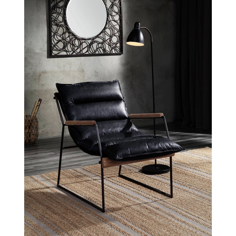 Chaise d'appoint, fauteuil avec structure en métal
