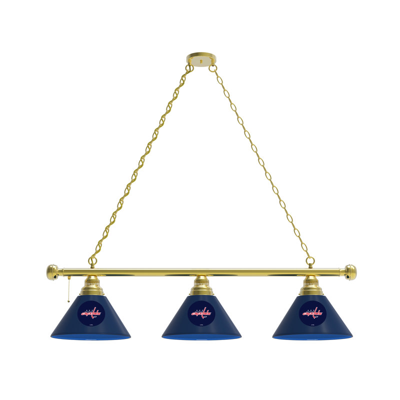 Luminaire suspendu 3 lumières NHL, Laiton, Washington Capitals