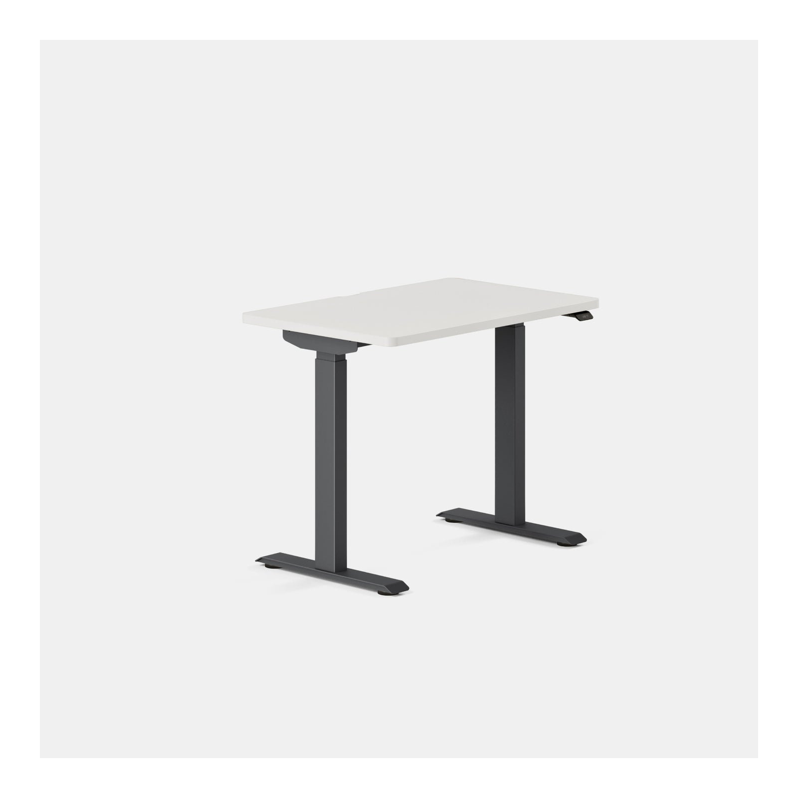 Duo Standing Desk, 47.3" H x 36" W x 24" D, Charcoal, White