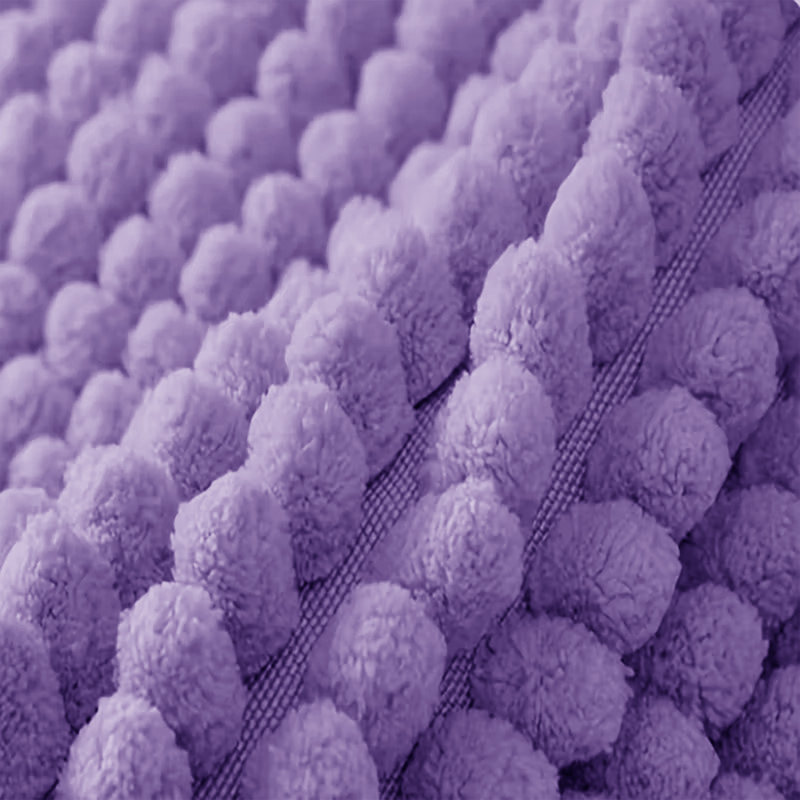 Ultra-Soft Non-Slip Absorbent Bathroom Rug, 50cm W x 80cm L, Lilac