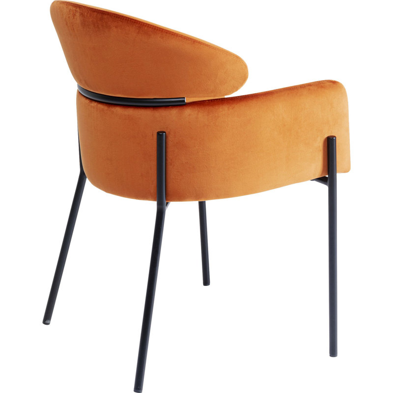 Upholstered Dining Chair, Orange