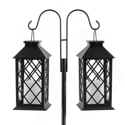 Double Shepherds Hook 8 Pack 60 Inch Heavy Duty Bird Feeder Pole