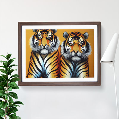 Two Tigers - Single Picture Frame Print