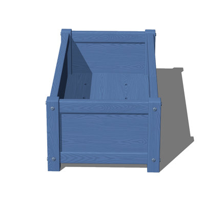 Boîte à fleurs rectangulaire avec trous de drainage Boîte en polyéthylène pour lit de jardin, imperméable et résistante aux intempéries