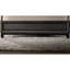 Grand lit moderne de style rustique gris rustique avec boîte et lit de style transitionnel en bois, gris antique, tête de lit à panneau, mobilier de chambre en contreplaqué