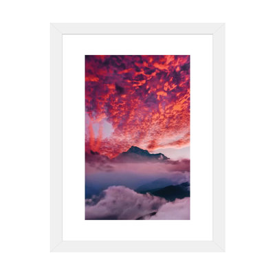 " Caucasian Sunset " Graphic Art Print
