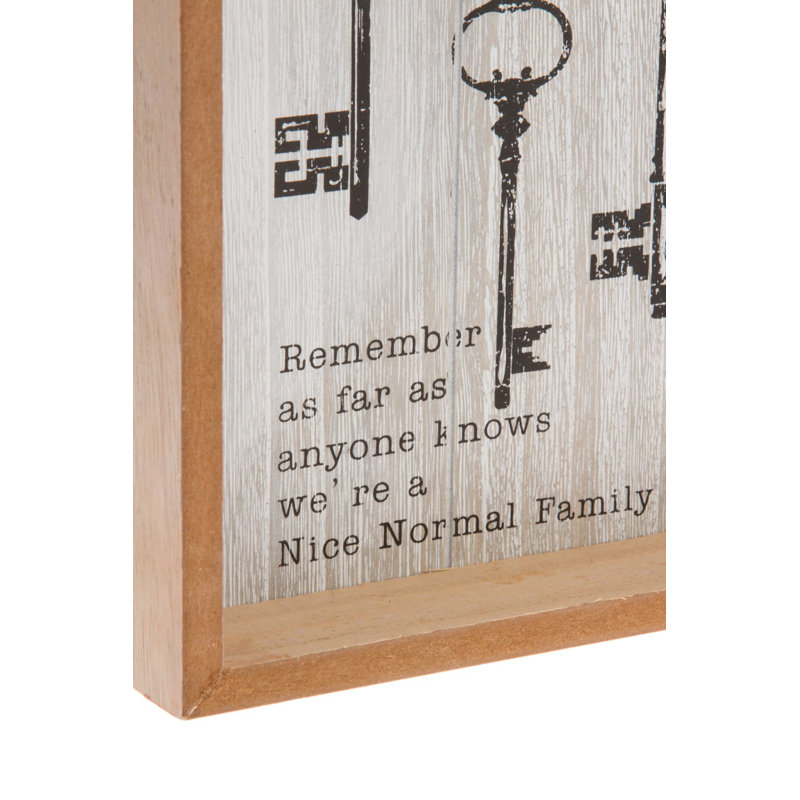 Solid + Manufactured Wood Wall Organizer with Key Box