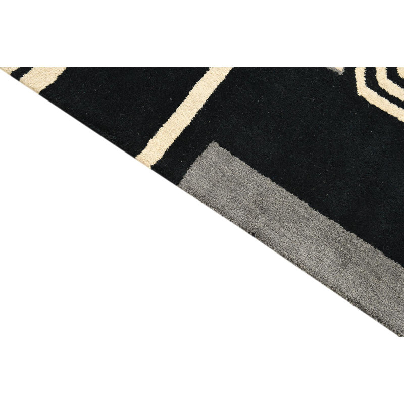 Tapis noir 5 x 8 Powley