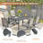 Naasir 6 - Person Patio Dining Set with Rectangular Table-1868573008