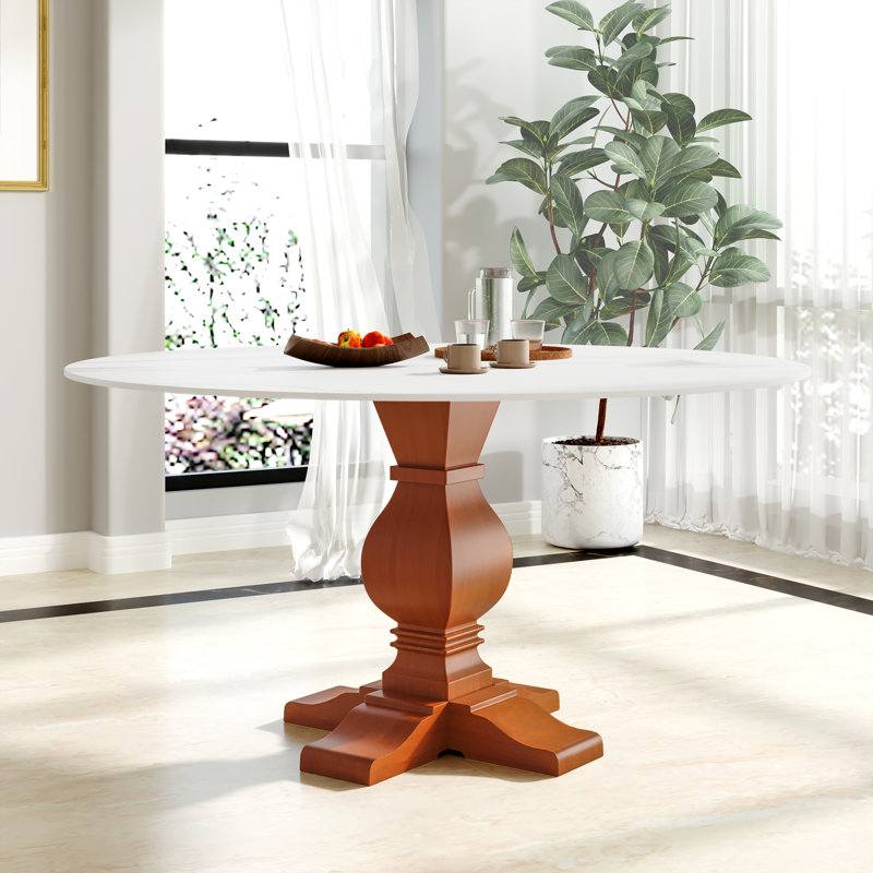 Table de salle à manger ronde, H 29,52 po x L 47,24 po x l 47,24 po