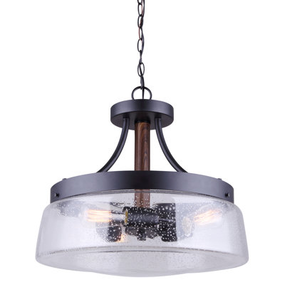 Monongah 3 - Light Dimmable Drum Chandelier
