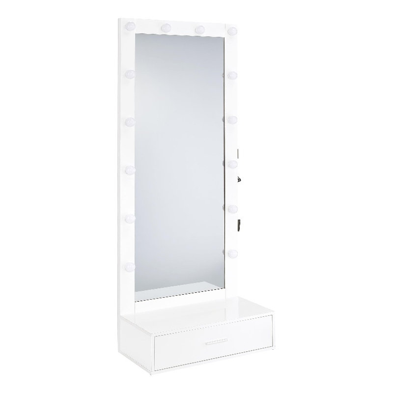 Glass Frame Freestanding Mirror