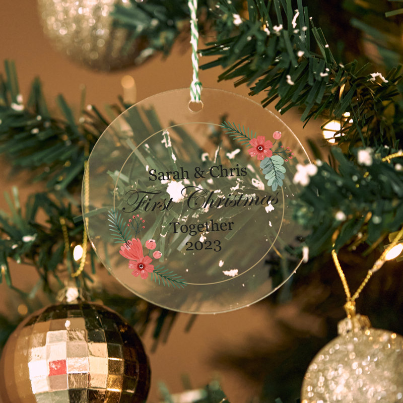 6.8cm Acrylic Hanging Figurine Ornament, Clear, Yes