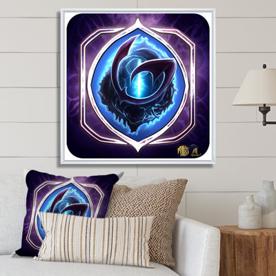 " Vishuddi Seal Of Third Chakra " Print on Canvas