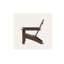 Chaise Adirondack moderne Polywood Ad420ma, acajou