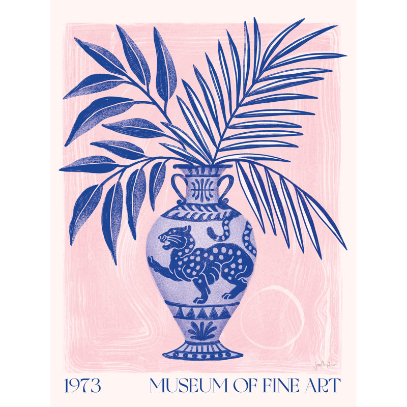 «Fine Art Vase II» par Janelle Penner, reproduction, H 16 po x l 12 po x P 1,25 po, Non, Toile avec cadre noyer