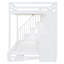 Lit escamotable innovant avec levage hydraulique et conception de bureau caché, combinant un lit superposé et un lit mezzanine pour une utilisation optimale de l'espace-678208620