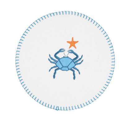 Crab Felt RD Placemats Set of 6