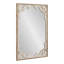 Miroir en bois aggloméré brun rustique