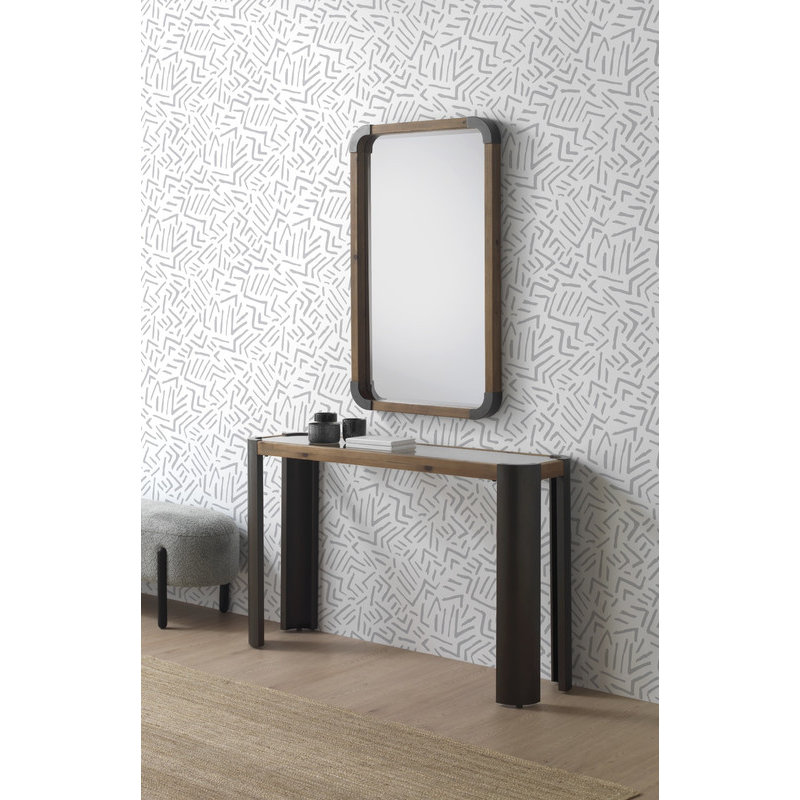 Alpcan Solid Wood Rectangle Wall Mirror