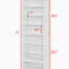 Tablette de rangement réglable à 8 couches, bibliothèque de présentation, bibliothèque double couche multifonctionnelle, peut être démontée en deux bibliothèques de rangement à 4 couches-1531985352