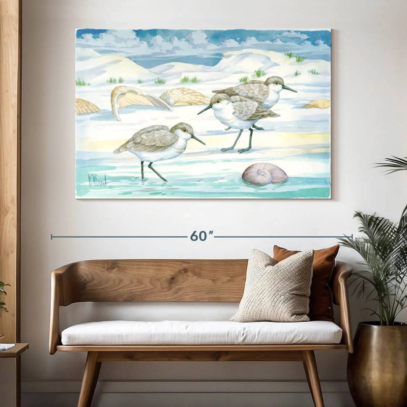 Shell Island Sandpipers, 34" H x 51" W