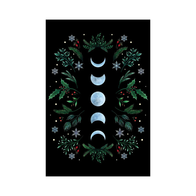 Moonlight Garden Festive - reproduction d'art murale - toile tendue