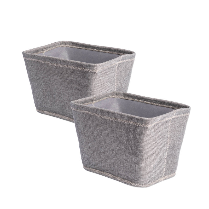 Bac en tissu de trapézoïde en polychlorure d’Amarillys, Gris