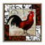 «Rooster & Vintage Post», art mural encadré par Sasha-862269527-866999506