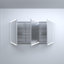 Armoire à pharmacie en aluminium encastrée / à fixation en surface-83658046