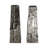 Set Of 2 8" Whittier Metal Flower Vase Bookends