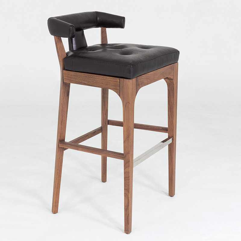 Moderno Stool, Black, Bar Stool (31" Seat Height)