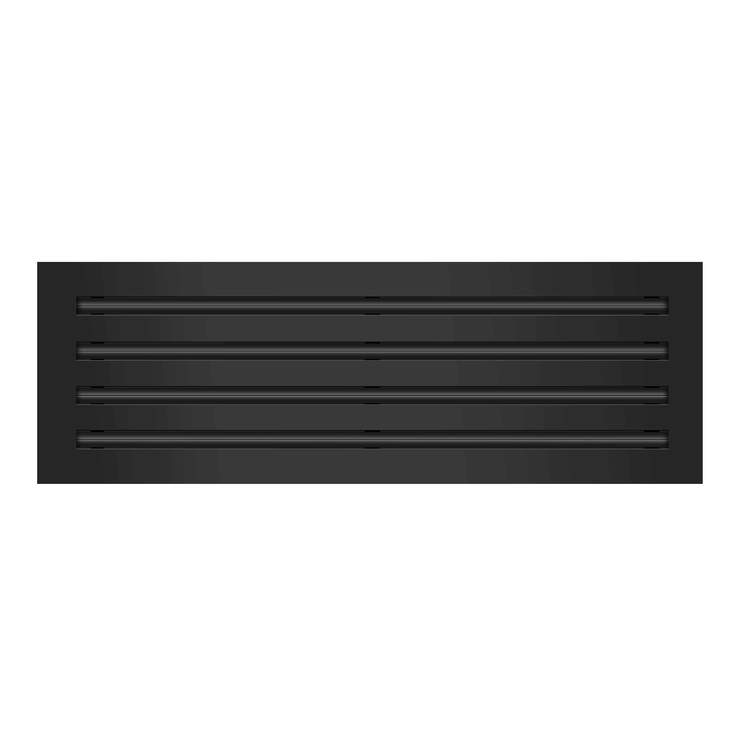 Texas Buildmart BUILDMART - 24x8 Black Modern AC Vent Cover - Standard ...