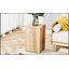 Table basse moderne en MDF avec texture de grain de bois naturel et design élégant, parfaite pour rehausser n'importe quel espace de vie.