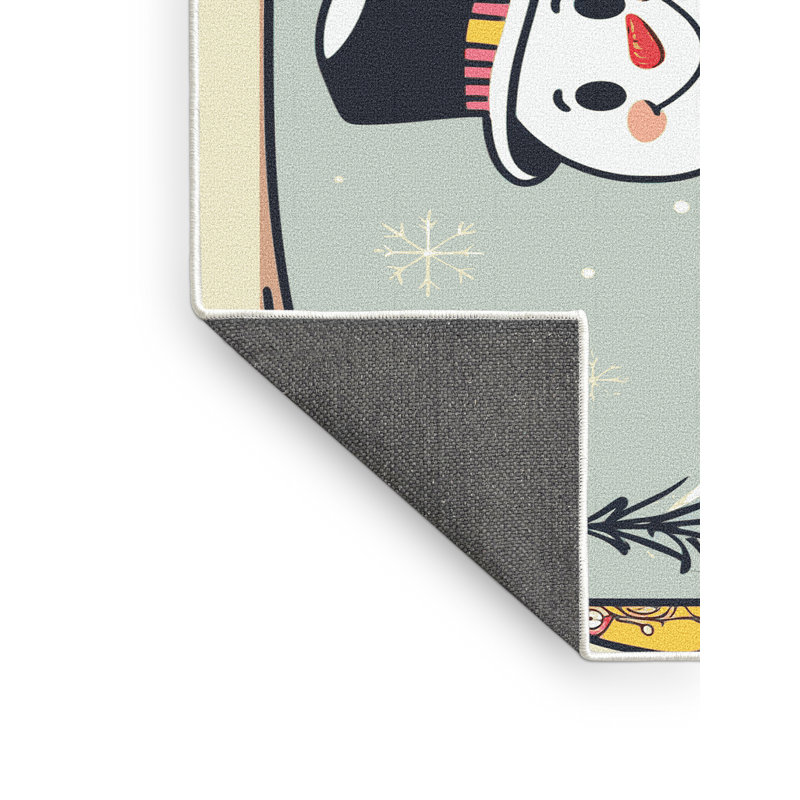 Tapis vacances de Noël The Holiday Aisle®, Rectangle 5 pi x 7 pi