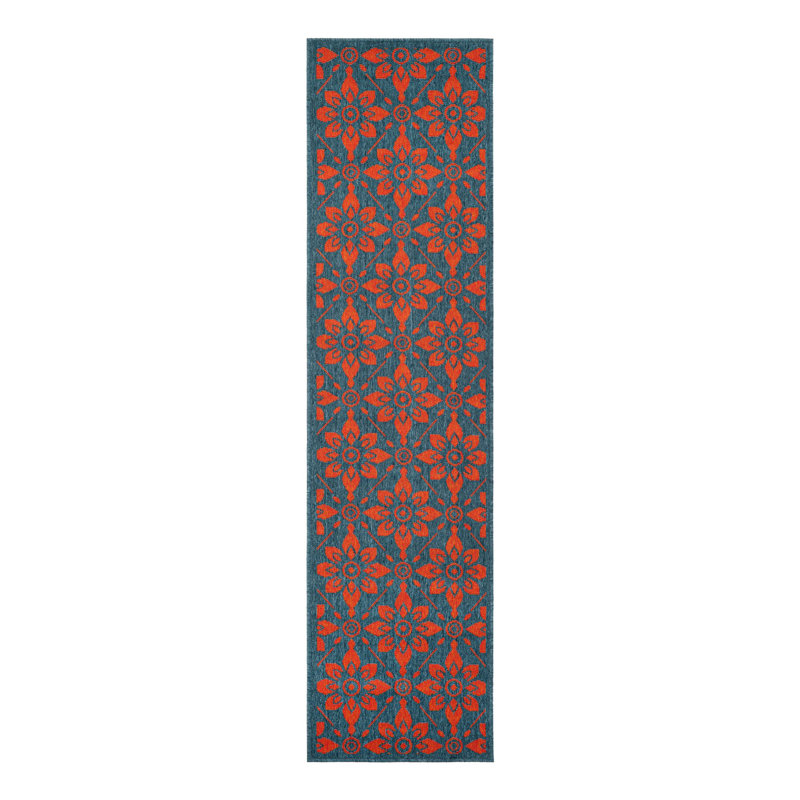 Indoor/Outdoor Trellis Area Rug, Runner 2' x 8'