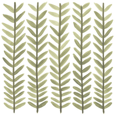 Greenery Motif VII by June Erica Vess - Wrapped Canvas Painting