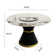 Ryding Modern Round Sintered Stone Dining Table with Rotating Tray