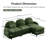 Cloud Comfort Sectionals Teddy 3 Seat Modern Modular Sofa For Home