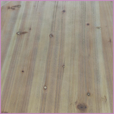 Table basse 31,5 "en bois de sapin rétro en forme de seau pour le salon / la salle à manger, avec rangement et facile à nettoyer