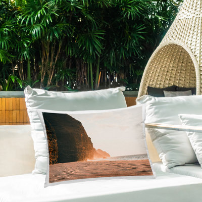 Coussin d'extérieur Hawaiian Glow Shoreline par Max Blakesberg Studios
