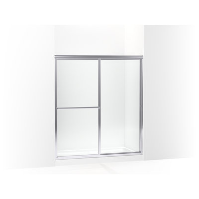 Deluxe 54.37"-59.37" W x 65.5" H Sliding Framed Shower Door