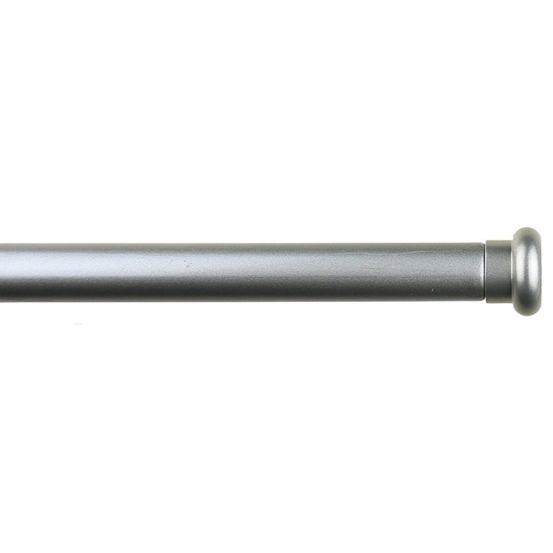 Tringle à rideaux simple ajustable 0,63 po Mummert, H 1 po x l 48 po x P 1 po, Blanc français
