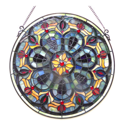 Panneau de fenêtre rond victorian Beley