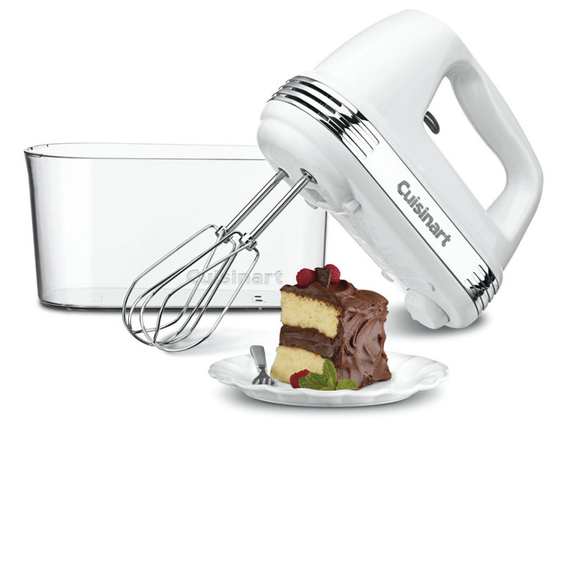 Cuisinart Power Advantage Plus 9-Speed Handheld Mixer with Storage Case, White