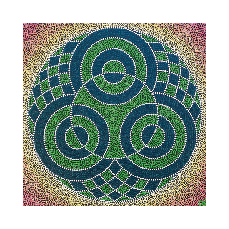 Three Circles by Nadya Al-Haroun - Wrapped Canvas Gallery-Wrapped Canvas Giclée, 66.04 cm H x 66.04 cm W x 3.175 cm D
