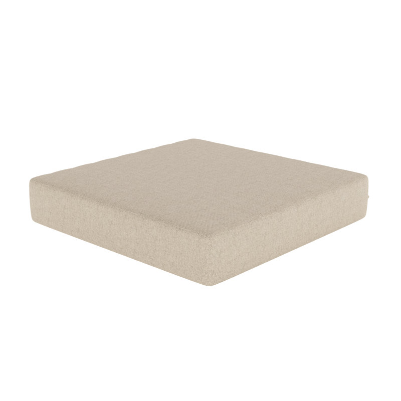 Sunbrella® Outdoor Seat Pad/Ottoman Cushion, Sunbrella Bliss Sand