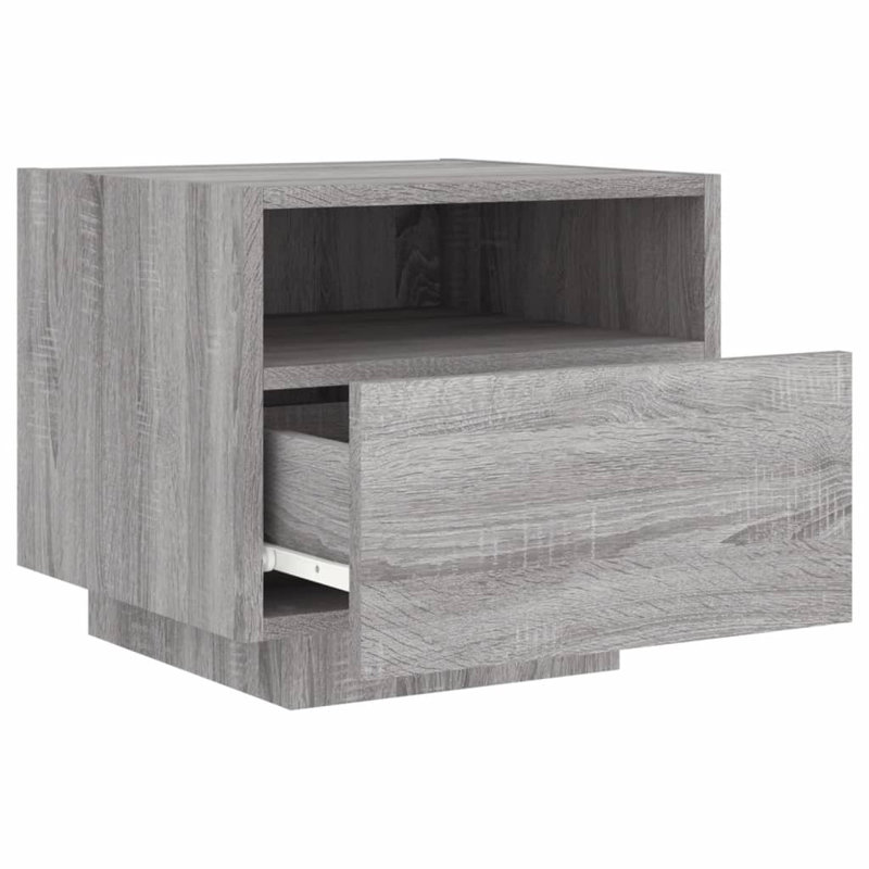 Brayli 39cm W Bedside Table, White, Set of 2