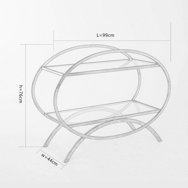 Crelake 99cm W Metal Shelving Unit